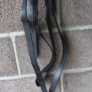 Black Stirrup Leathers